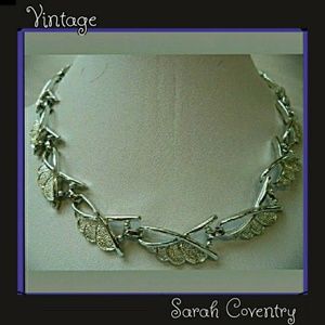 Signed SC - Sarah Cov Silver Tone 17" Necklace